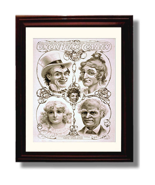 Uncle Toms Cabin - Classic Stage Production - Theater Poster - 8x10 Beveled Frame