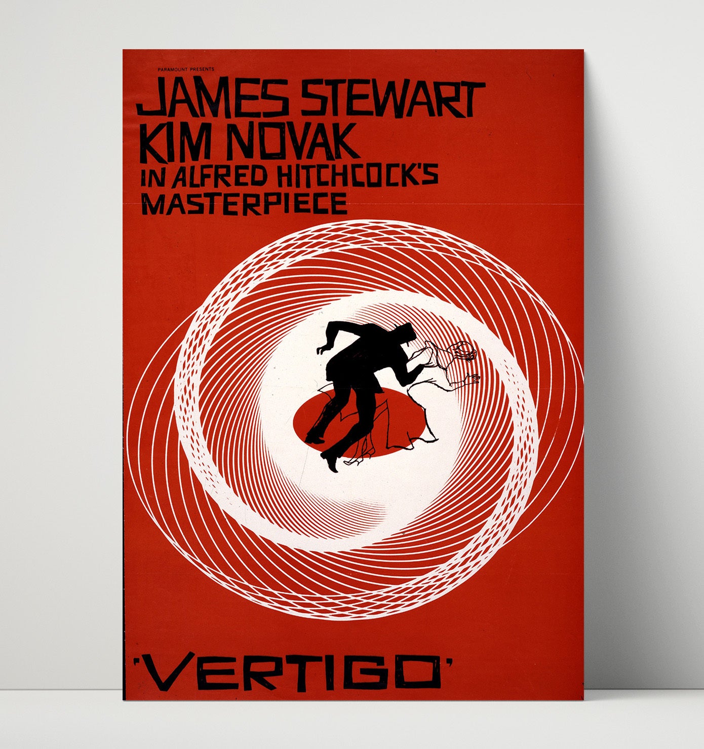 Vertigo - Alfred Hitchcock Masterpiece - Theater Poster - 16x20 Unframed Print