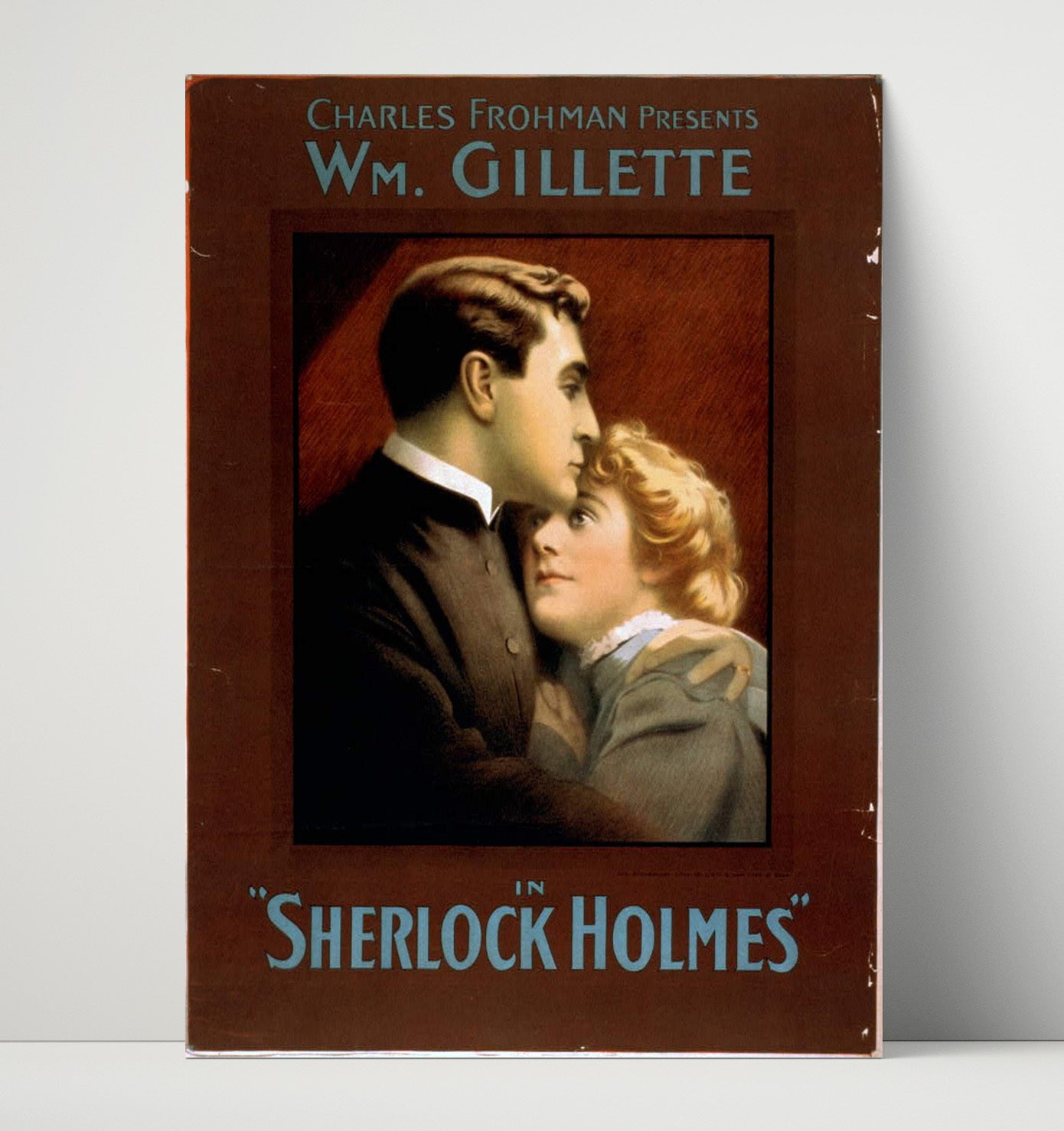 Wm Gillette Sherlock Holmes - Classic Stage Production - Theater Poster - 16x20 Unframed Print