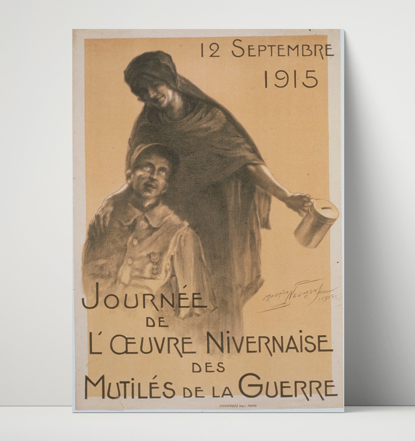 Vintage War Poster - 12 Sept 1915 Vintage War Wall Art - 16x20 Unframed Print