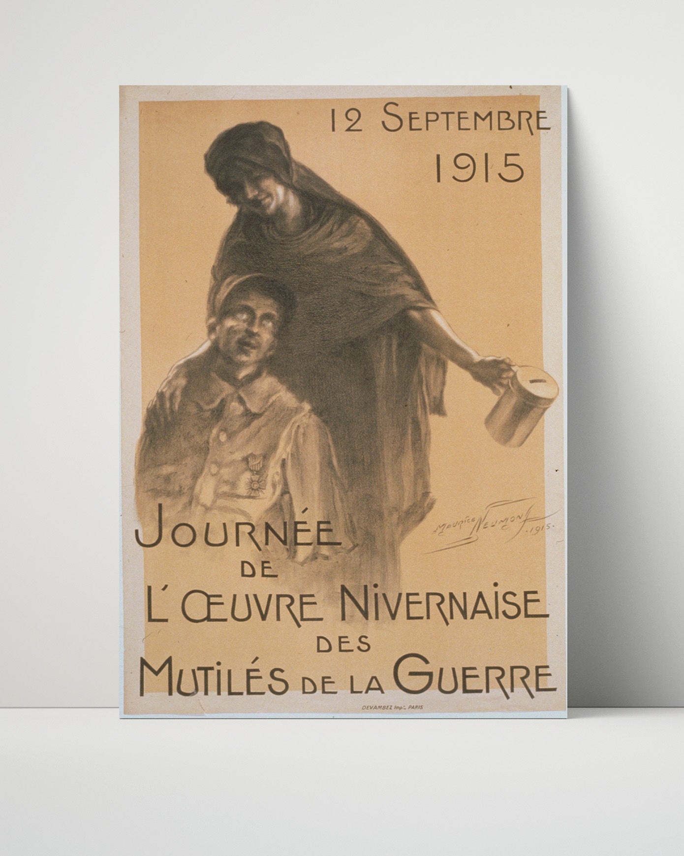 Vintage War Poster Unframed- 12 Sept 1915