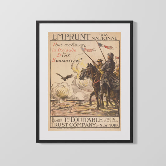 Vintage War Poster - 1918 National 1st Equitable Trust Co of NY