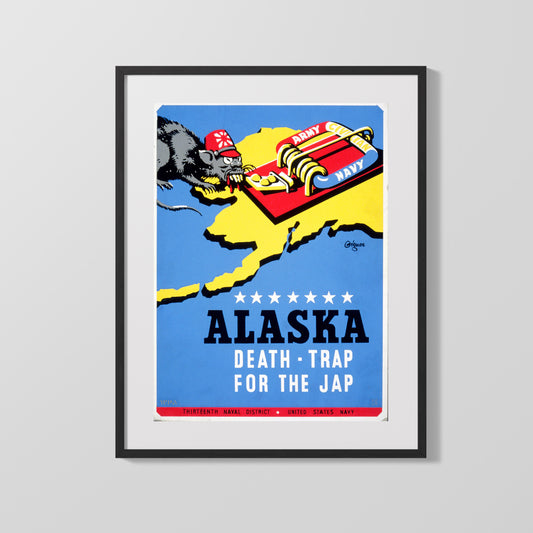 Vintage War Poster - Alaska the Death Trap