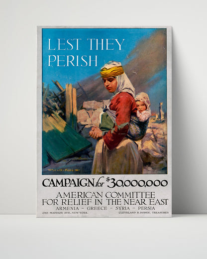 Vintage War Poster Unframed- American Committee for Relief in the Near East