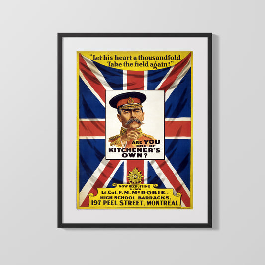 Vintage War Poster - Are You One of Kitchners Own