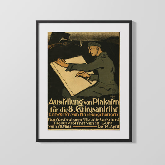 Vintage War Poster - Ausstellung von Plakaten