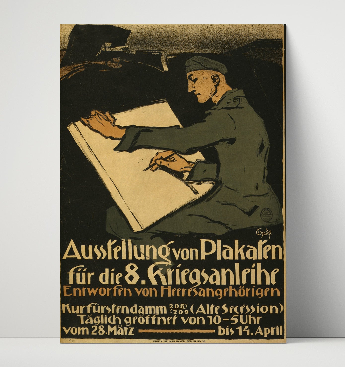 Vintage War Poster - Ausstellung von Plakaten Vintage War Wall Art - 16x20 Unframed Print