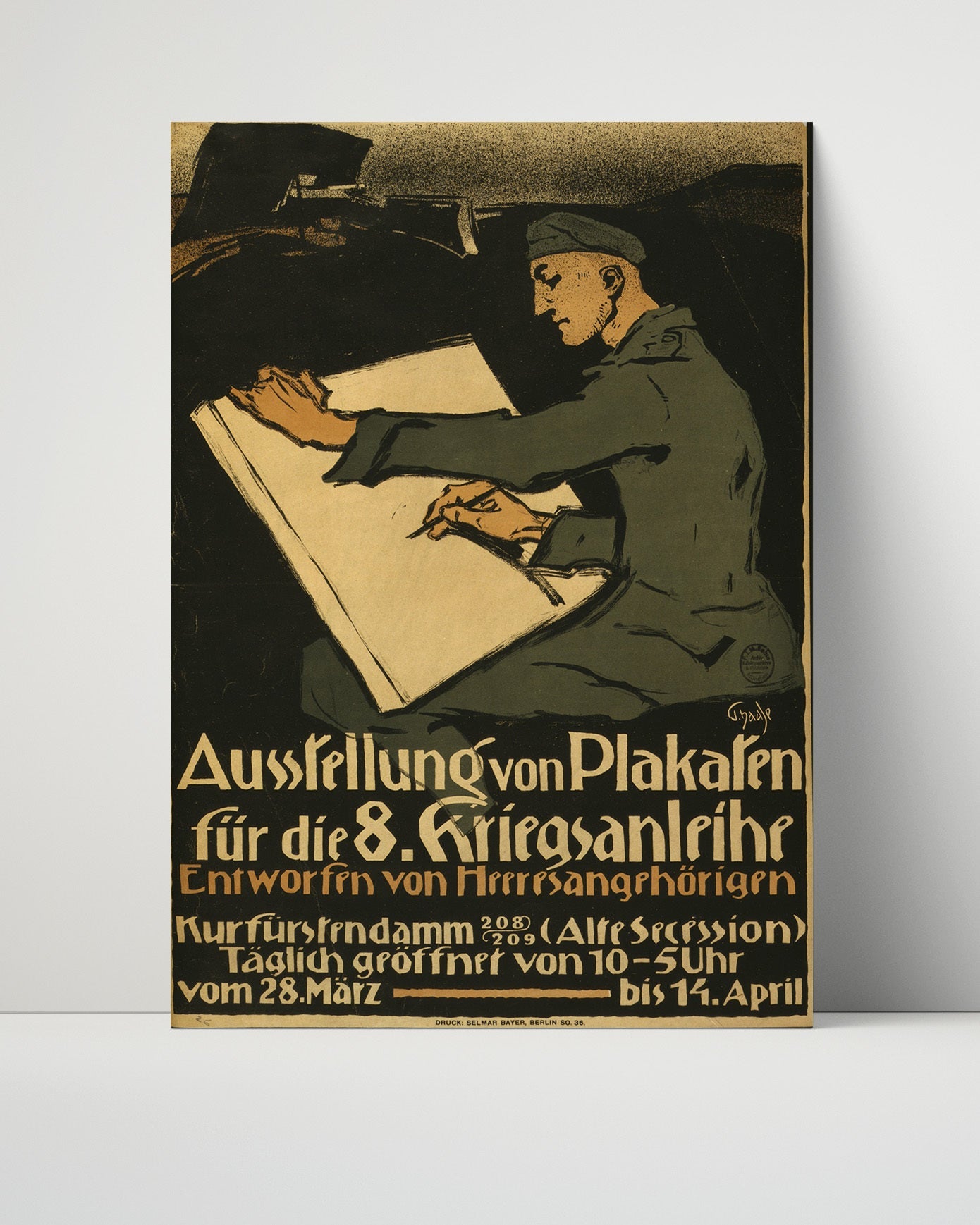 Vintage War Poster Unframed- Ausstellung von Plakaten