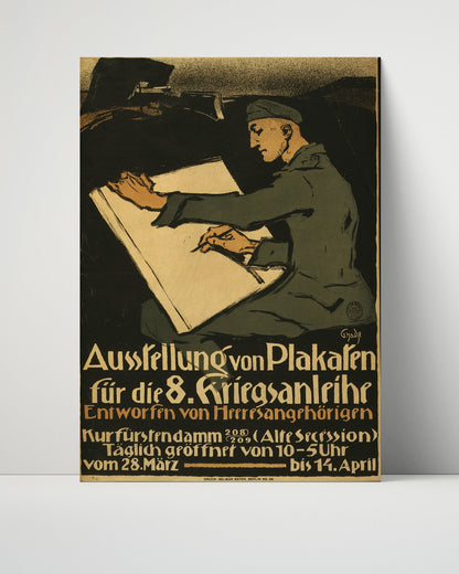 Vintage War Poster Unframed- Ausstellung von Plakaten