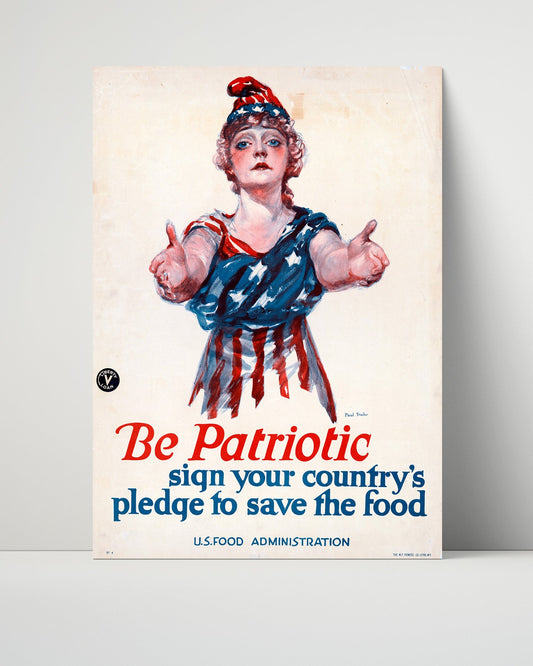 Vintage War Poster Unframed- Be a U.S. Marine - First in Fight