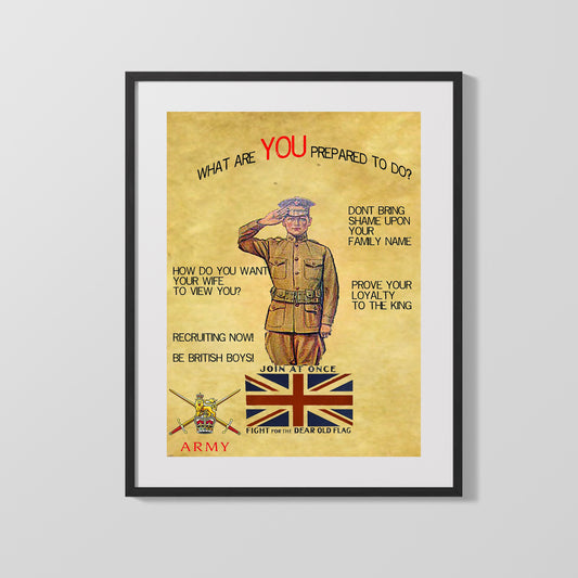 Vintage War Poster - British Loyalty - ProveIt