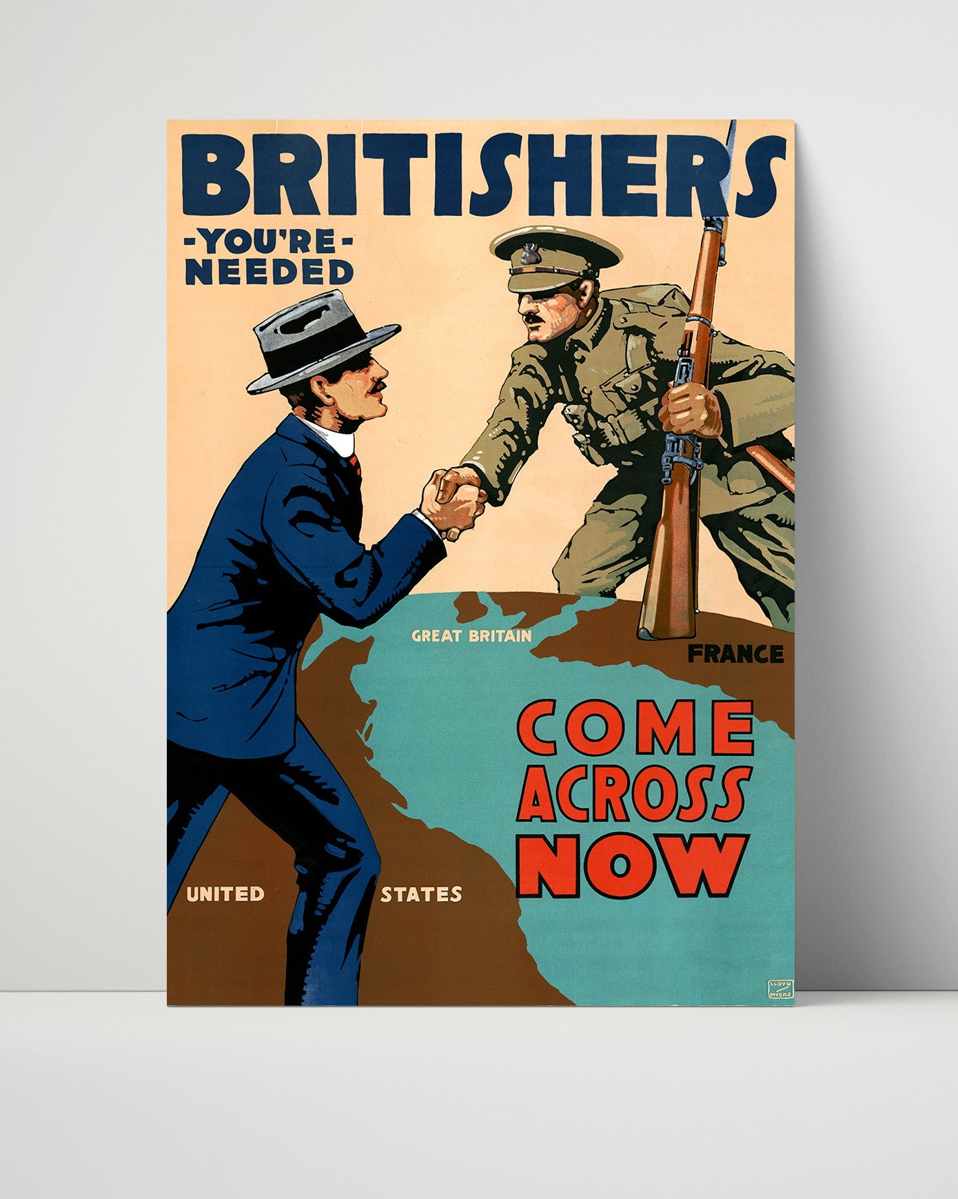 Vintage War Poster Unframed- British Loyalty - ProveIt