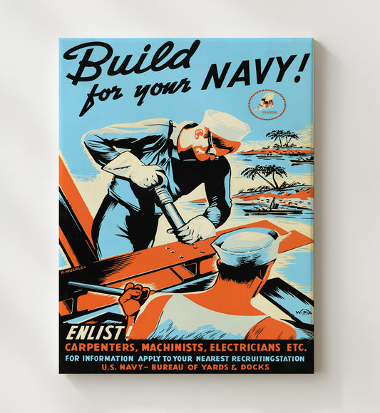 Build Your Navy - Canvas
