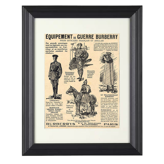 Burberrys Paris Pour Officiers Francais et Anglais - Lifestyles