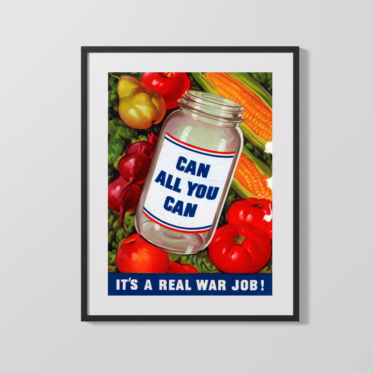 Vintage War Poster - Can All You Can