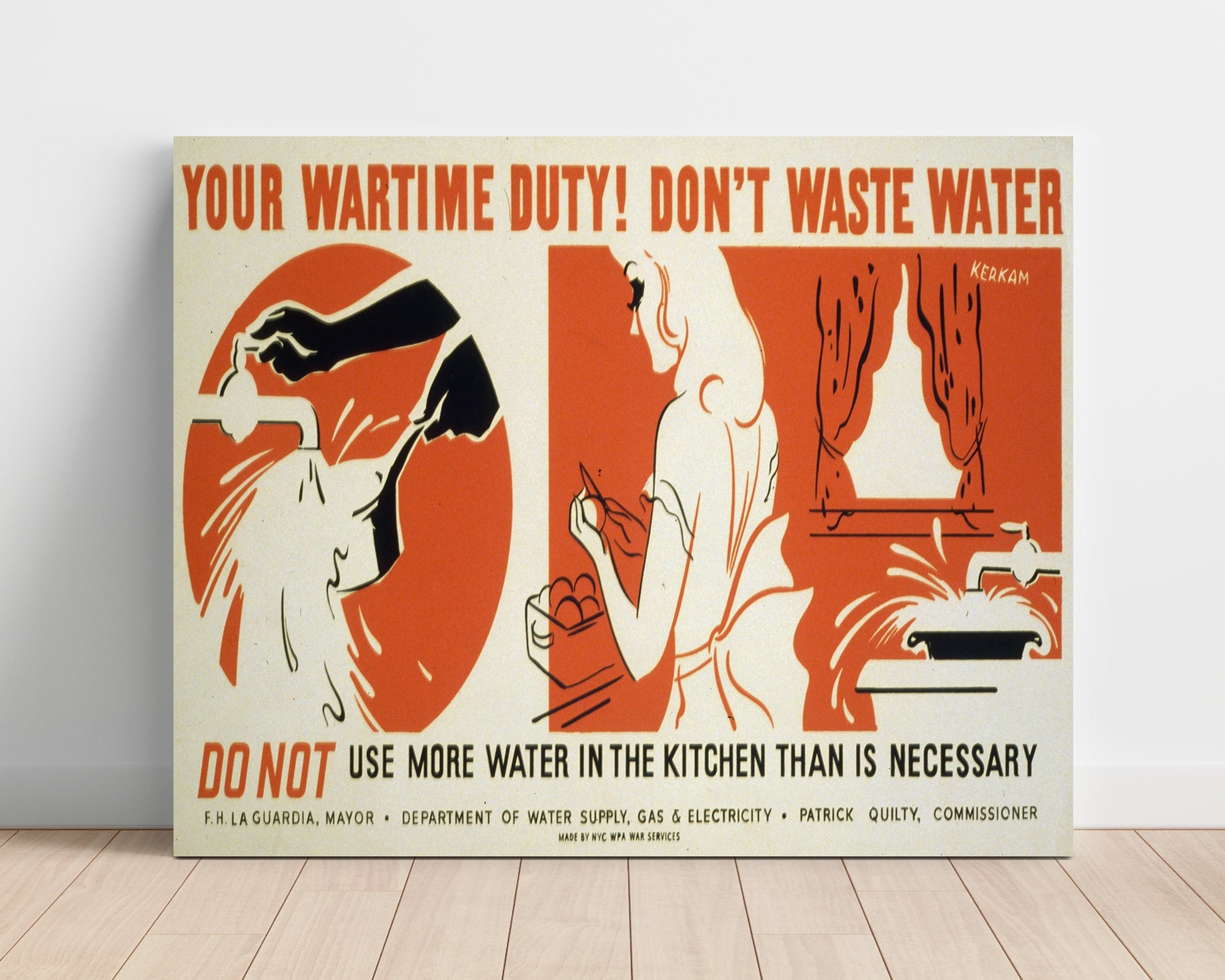 Do Your Duty - Drips of War war poster wall art 16x20 Unframed Print