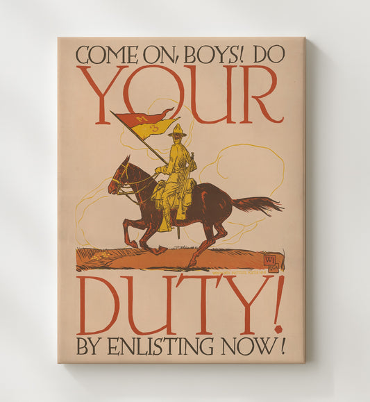 Do Your Duty - Saddle Up - Canvas