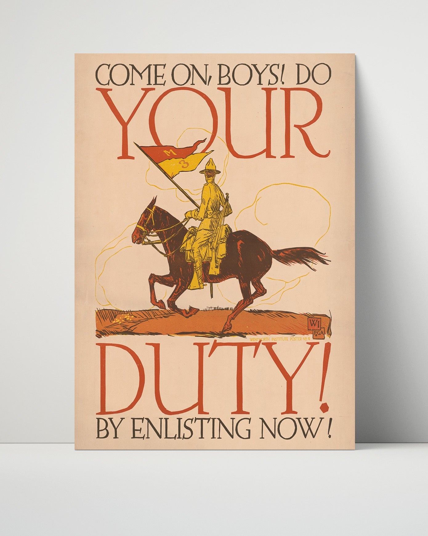 Vintage War Poster Unframed- Dont Tell Him What You Know