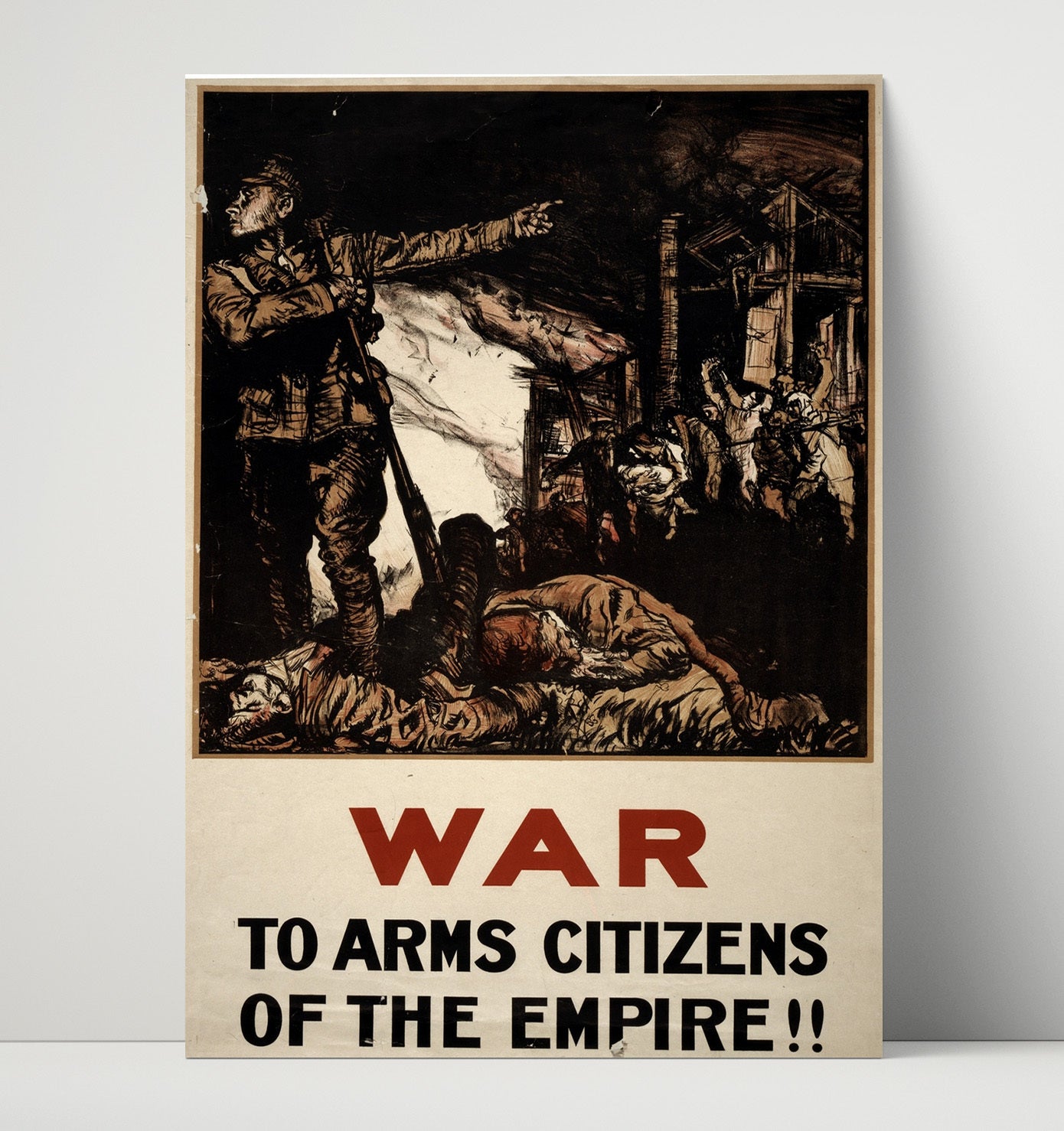 Empire Call - Rally Up war poster wall art 16x20 Unframed Print