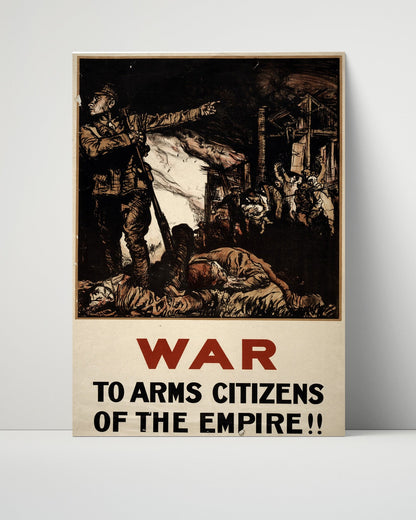 Vintage War Poster Unframed- Empire Call - RallyUp