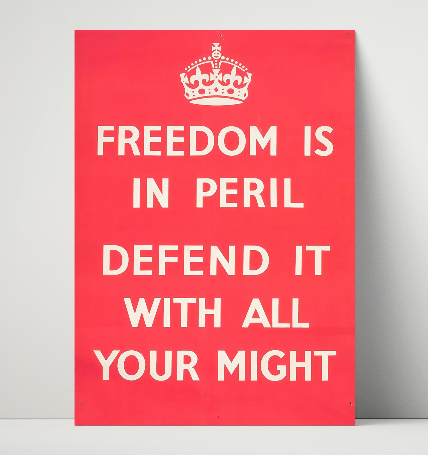 Freedom In Peril - Defend Mightily war poster wall art 16x20 Unframed Print