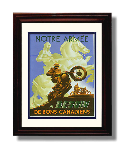 Vintage War Poster - French Victory Bonds - Fire of Freedom Vintage War Wall Art - 8x10 Beveled Frame