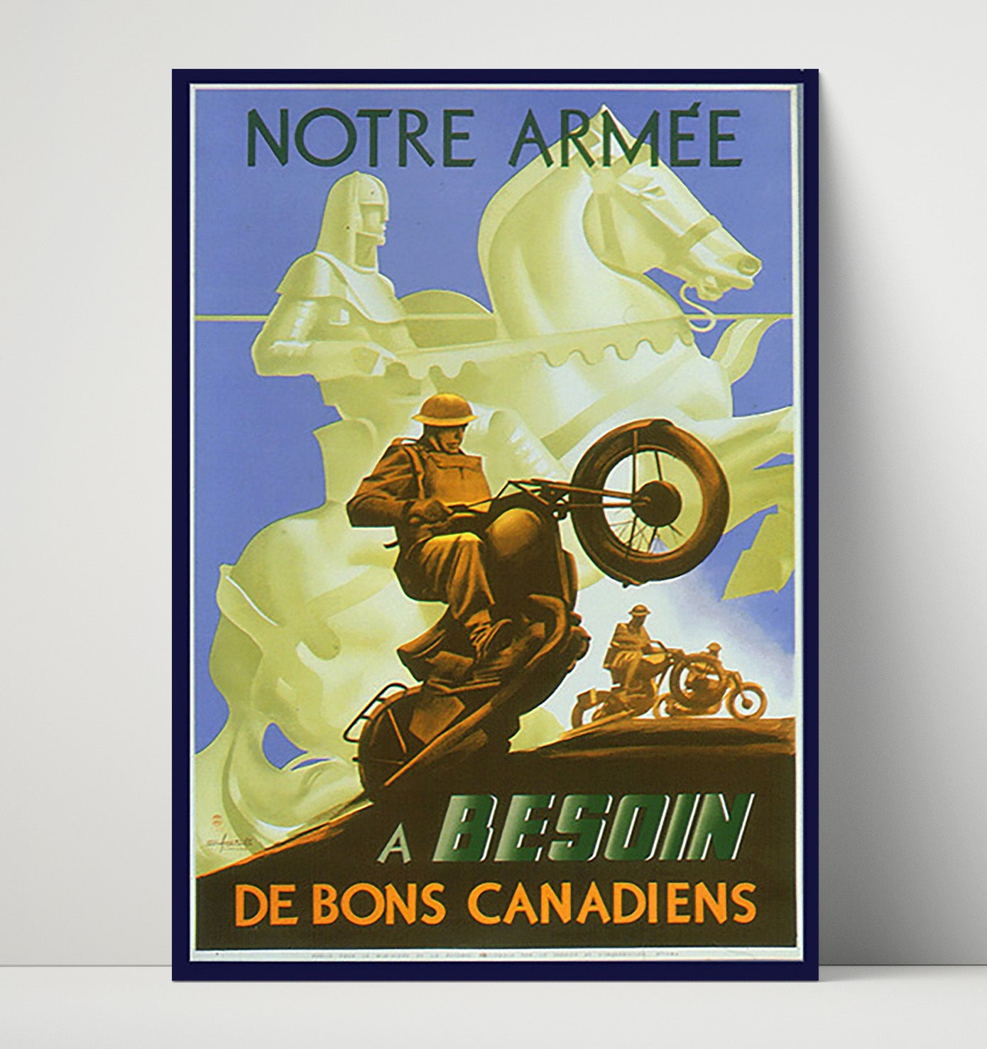 French Victory Bonds - Fire of Freedom war poster wall art 16x20 Unframed Print