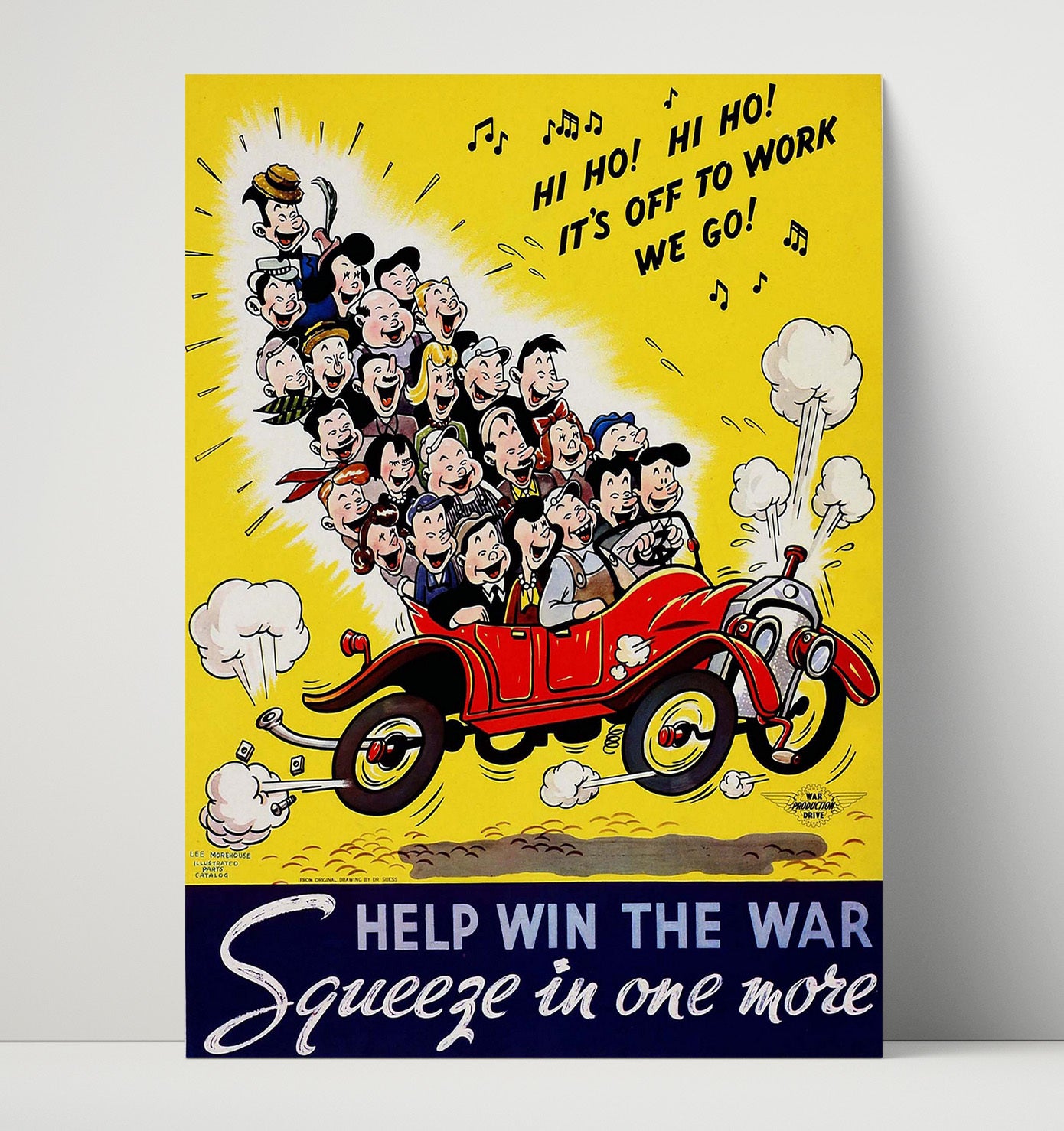 Vintage War Poster - Help Win the War Squeeze One More Vintage War Wall Art - 16x20 Unframed Print