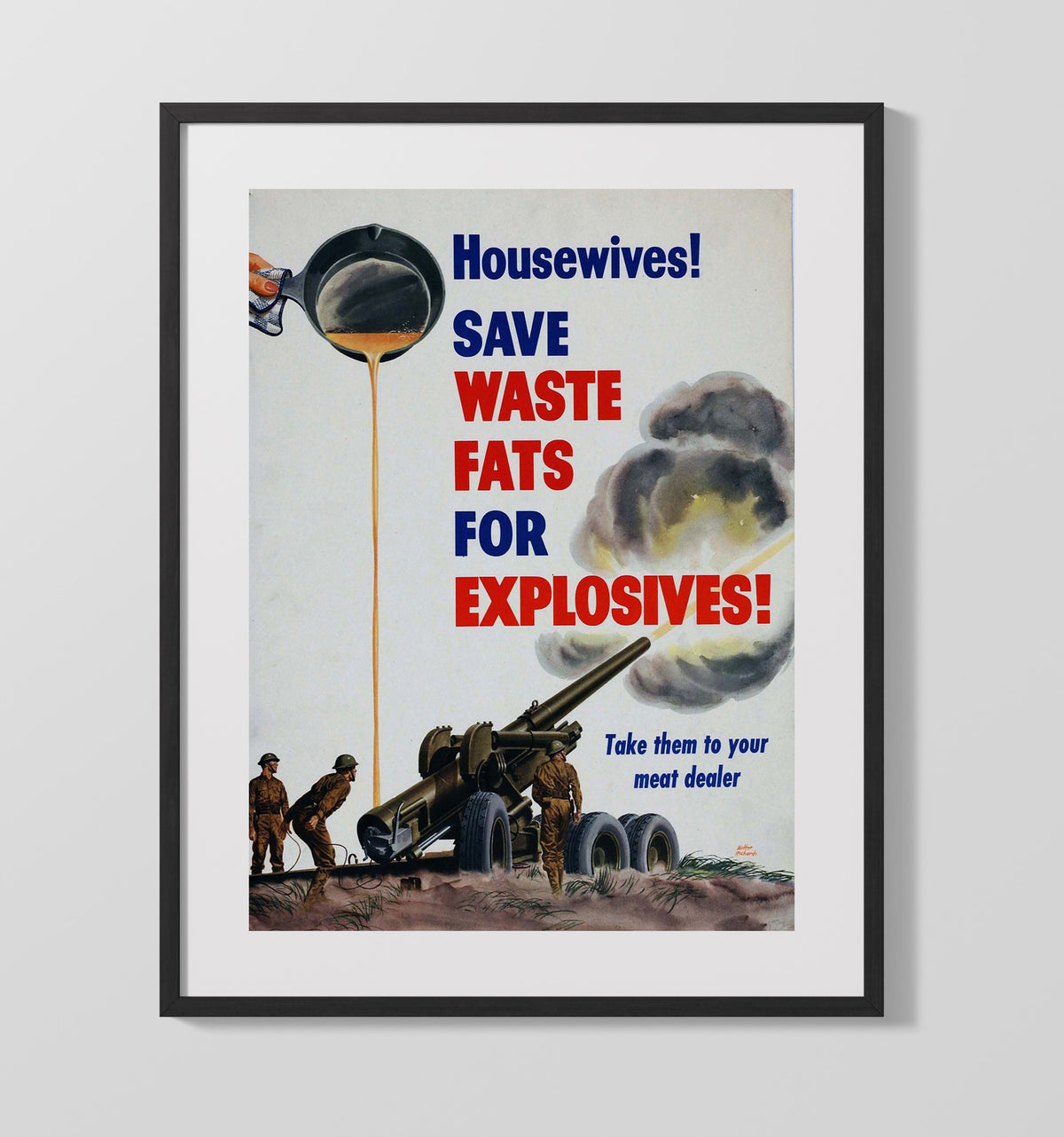 Housewives Save Waste Fats for Explosives - Gallery