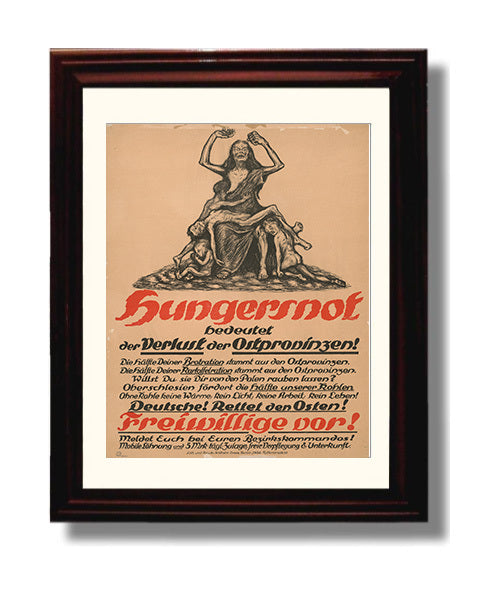 Vintage War Poster - Hungernot