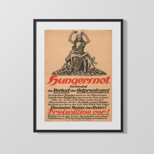 Vintage War Poster - Hungernot