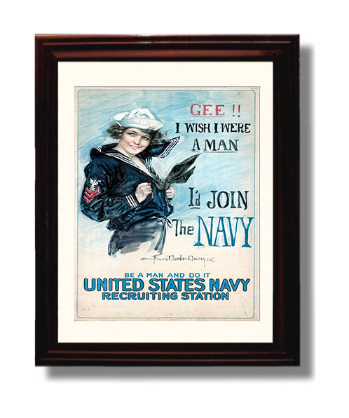 Vintage War Poster - If You Want to Fight Join the Marines