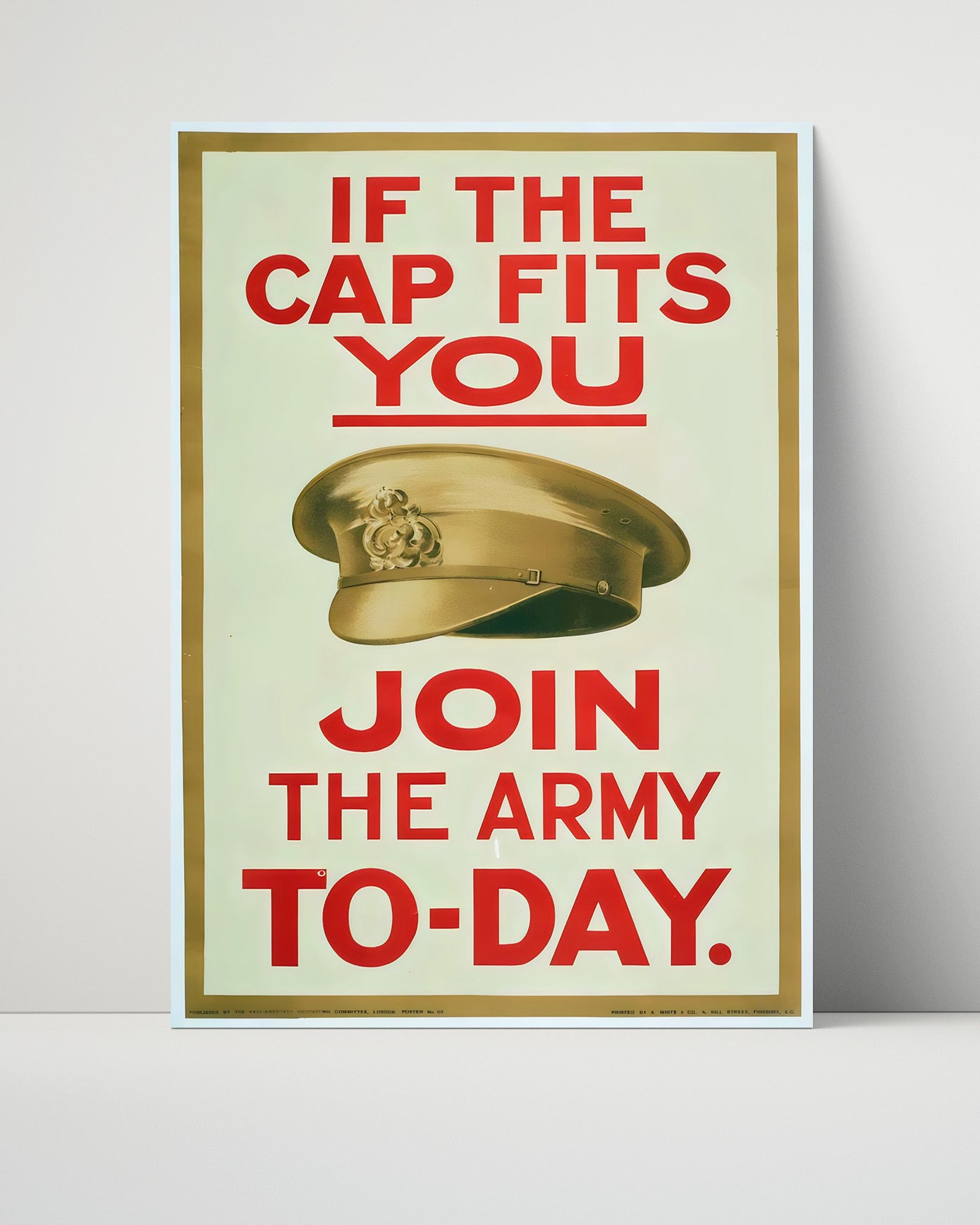 Vintage War Poster - Im Counting on You Dont Discuss