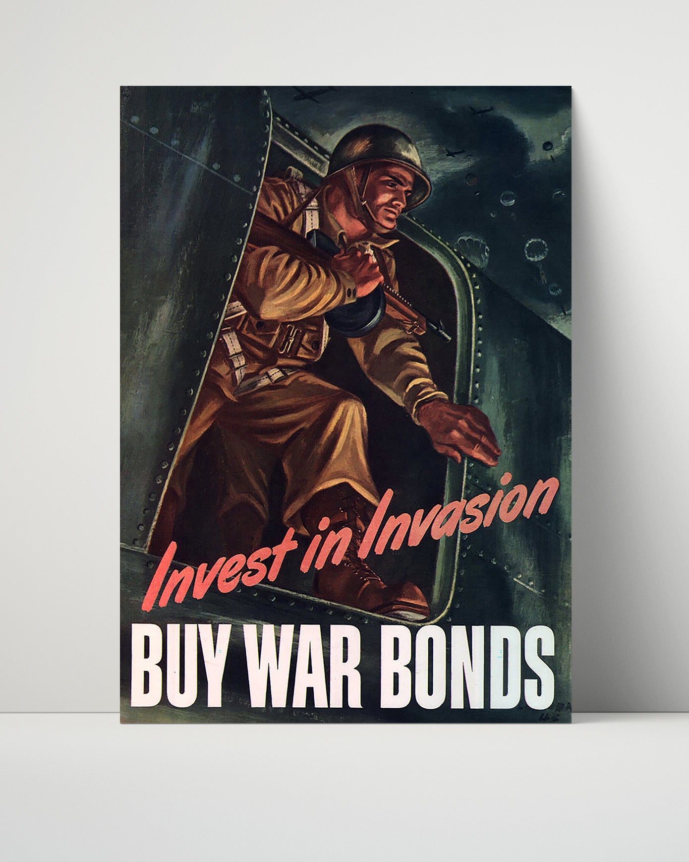 Vintage War Poster Unframed- Irish Canadian Batallion 199th