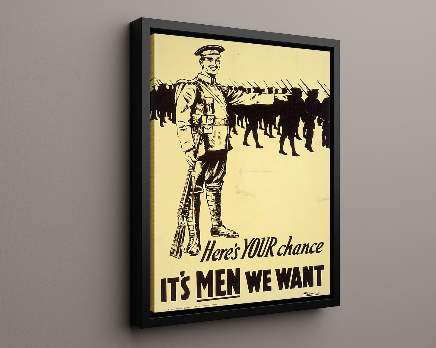 Vintage War Poster - It Sustained Him The Presbyterian Fund