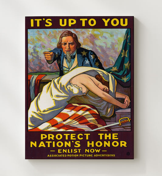 It's Up to You - Protect the Nations Honor - Canvas
