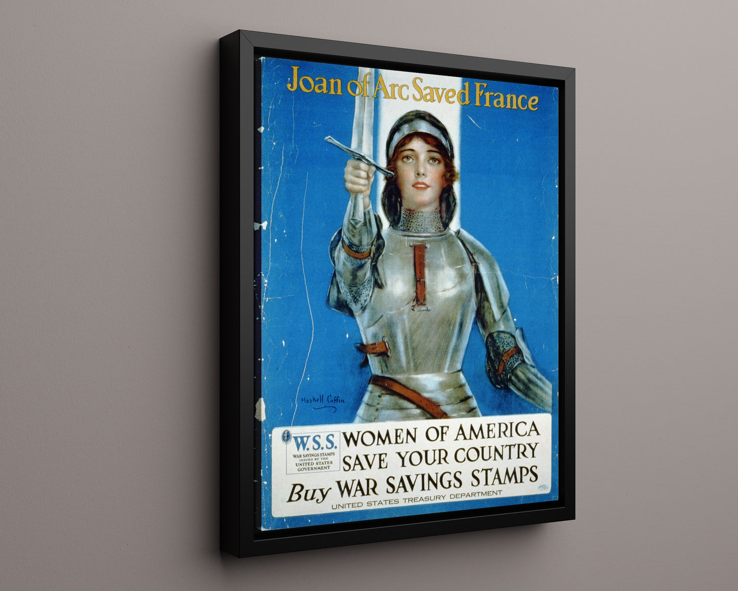 Vintage War Poster - Joan of Arc Saved France