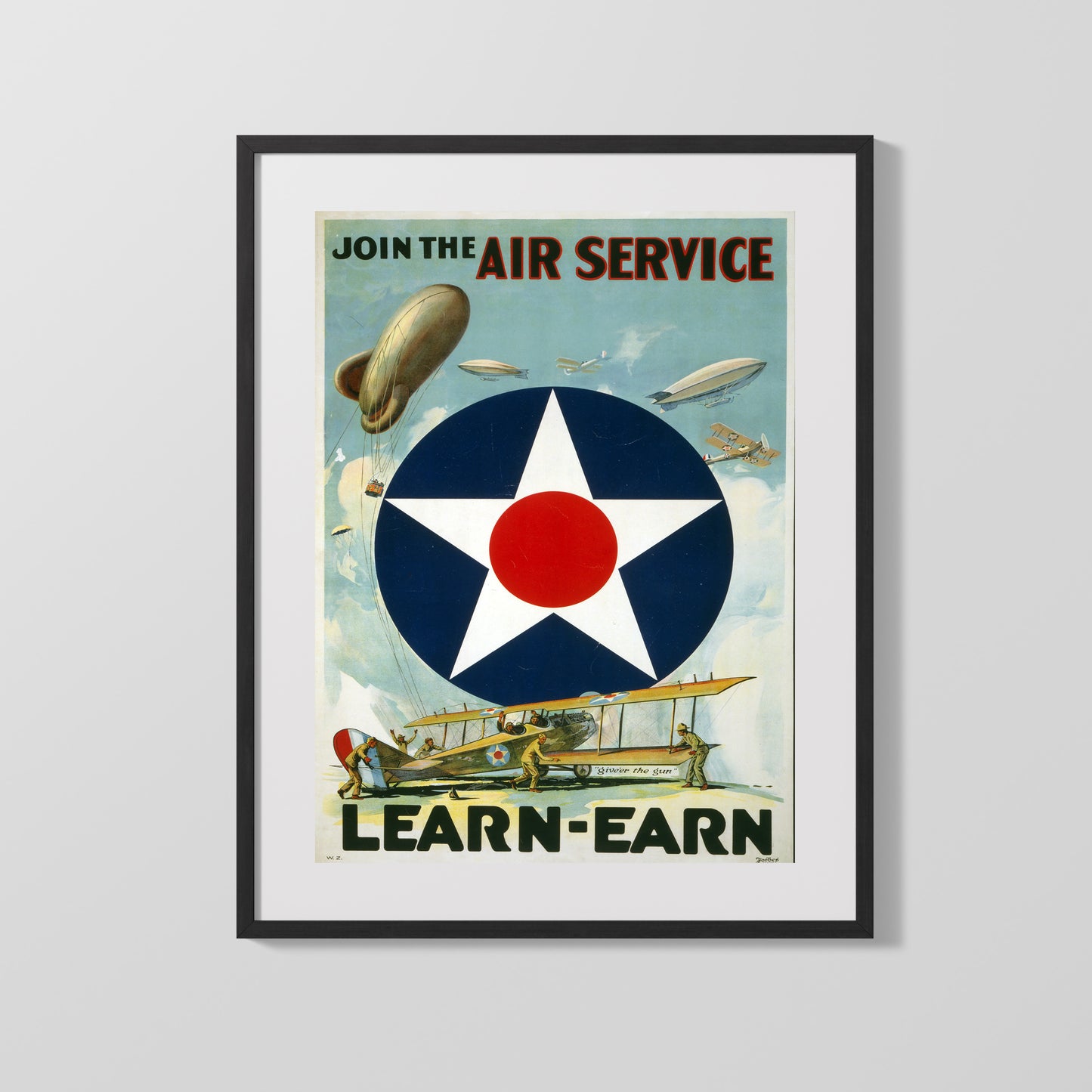 Vintage War Poster - Join The Air Service WWI