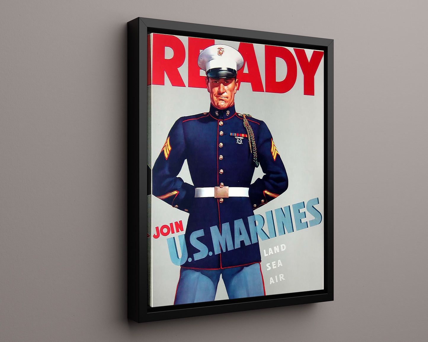 Vintage War Poster - Join the Marines War Poster