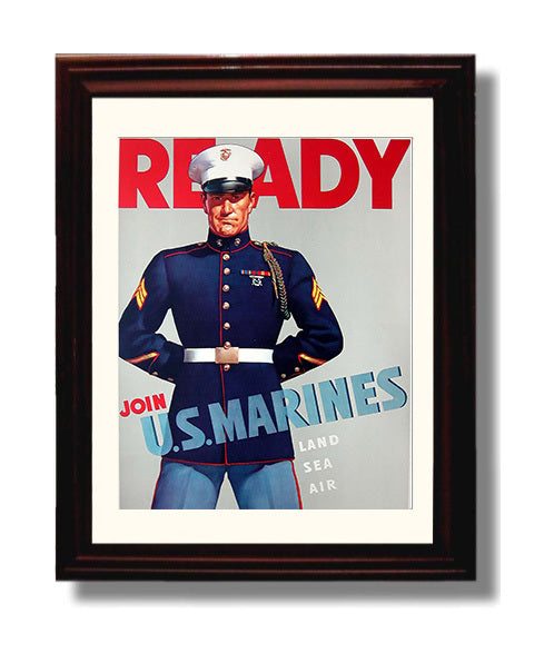 Vintage War Poster - Join the Marines War Poster