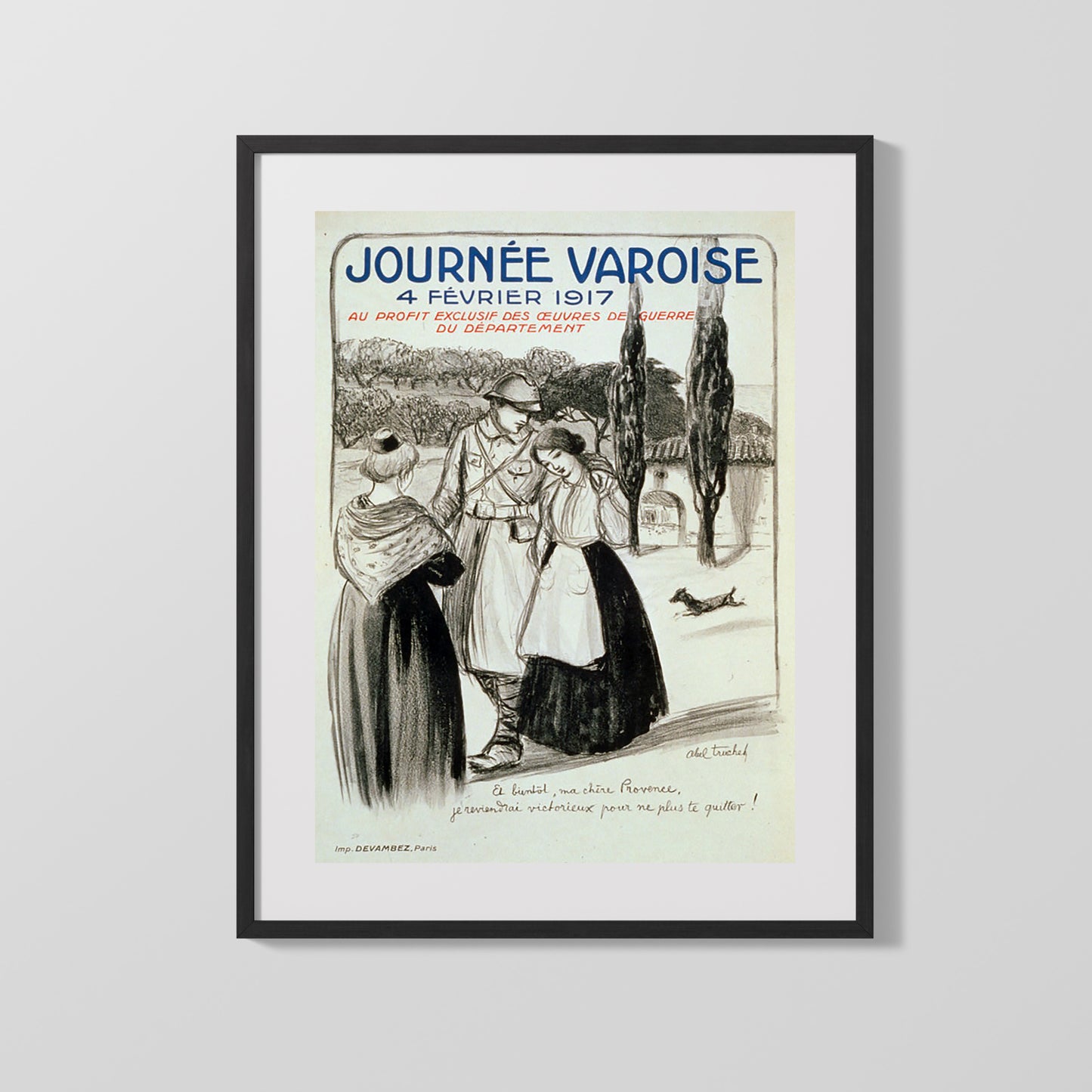 Vintage War Poster - Journee Variose 1917 Fevrier