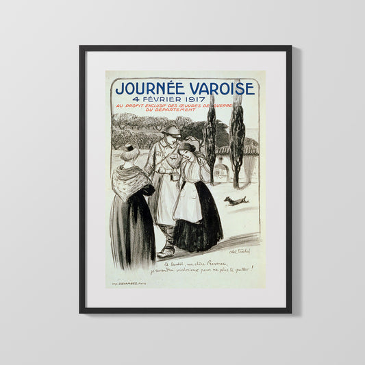 Vintage War Poster - Journee Variose 1917 Fevrier