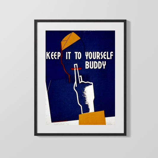 Vintage War Poster - Keep Mum - Loose Lips