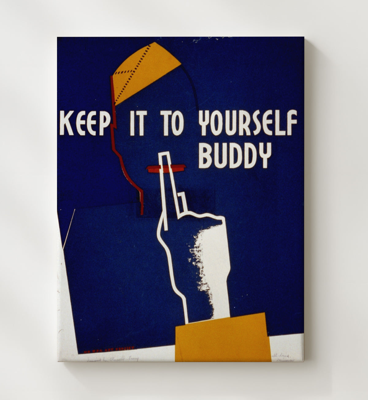 Keep Mum - Loose Lips - Canvas