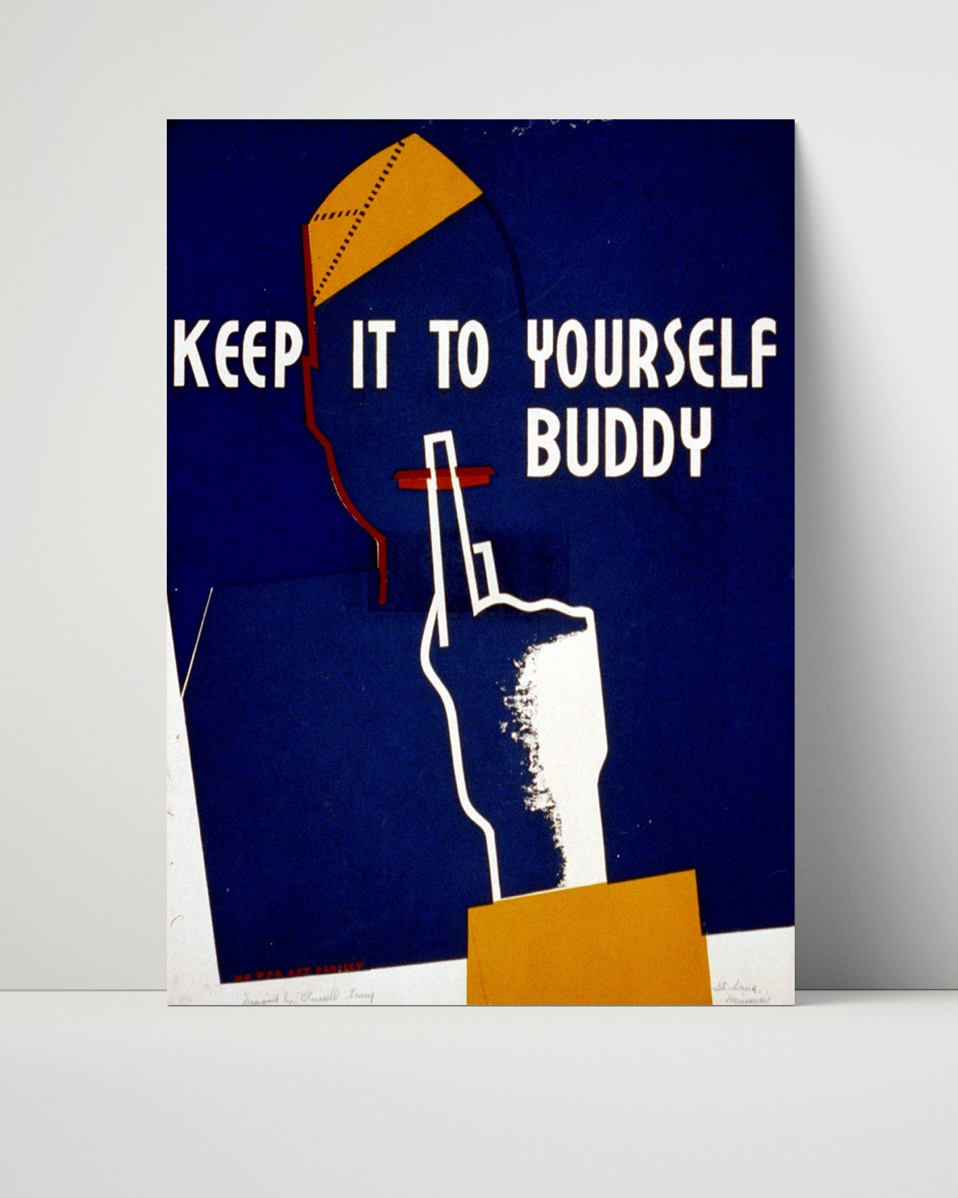 Vintage War Poster Unframed- Keep Mum - Loose Lips