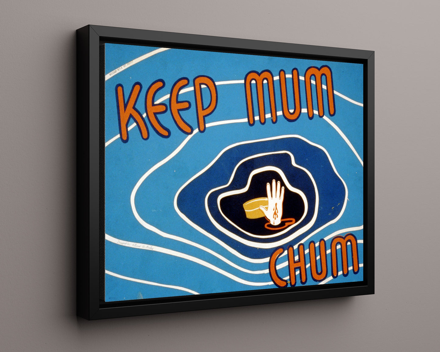 Vintage War Poster - Keep Mum - Silent Chum