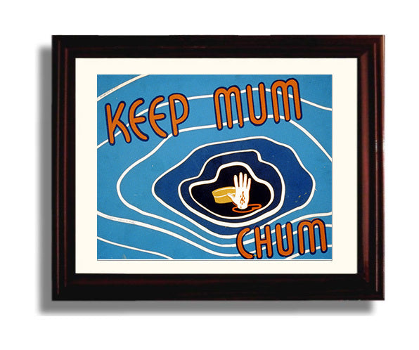 Vintage War Poster - Keep Mum - Silent Chum