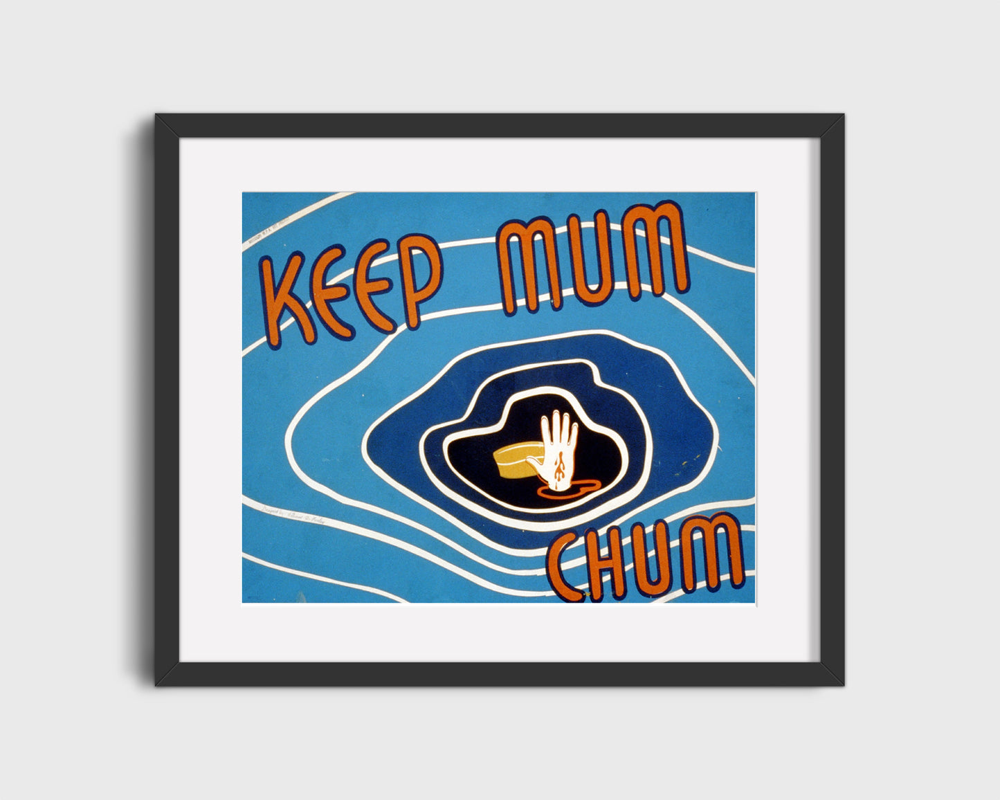 Vintage War Poster - Keep Mum - Silent Chum