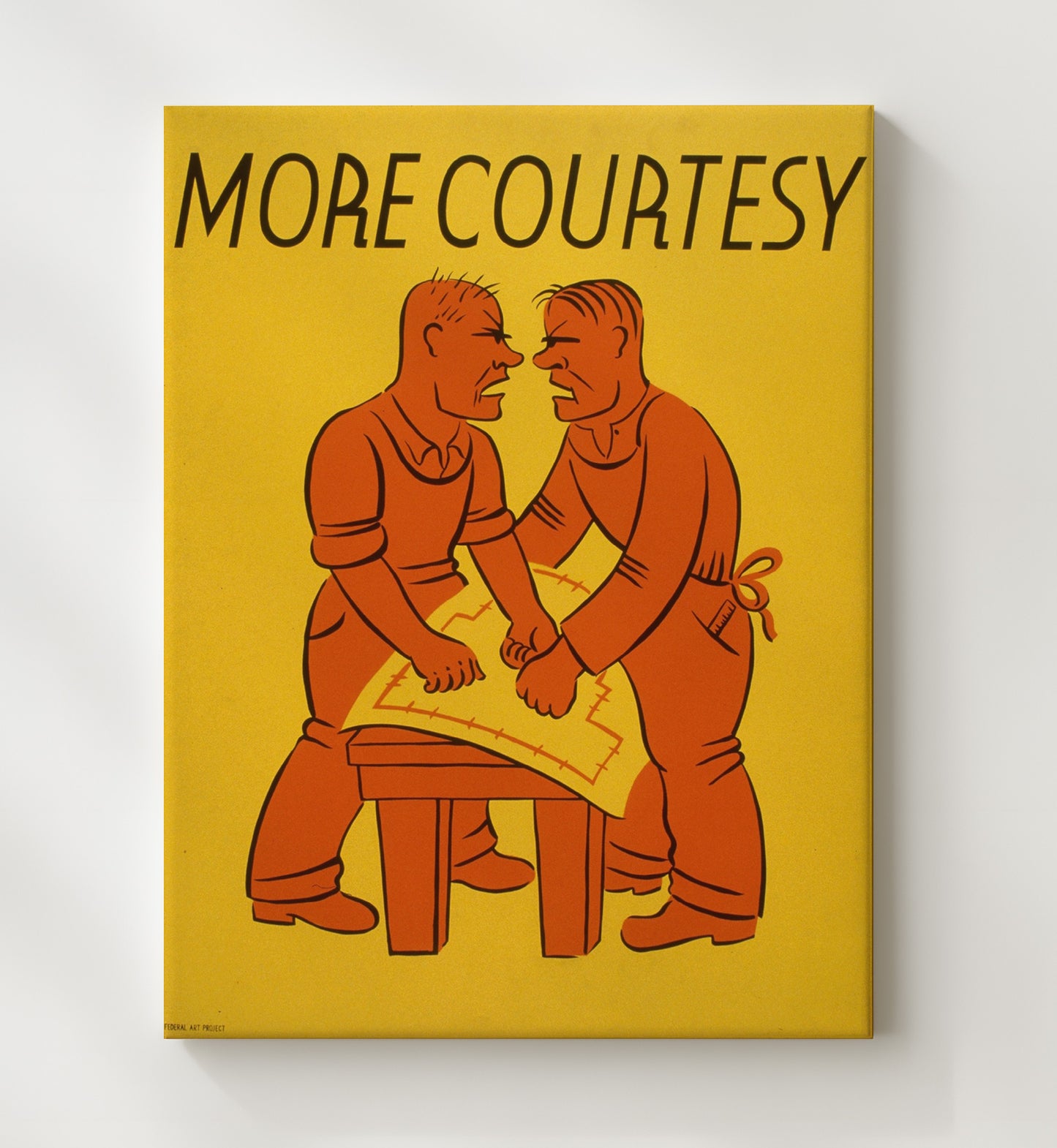 Keep Quiet - Shhh Buddy war poster wall art 20x24 Canvas