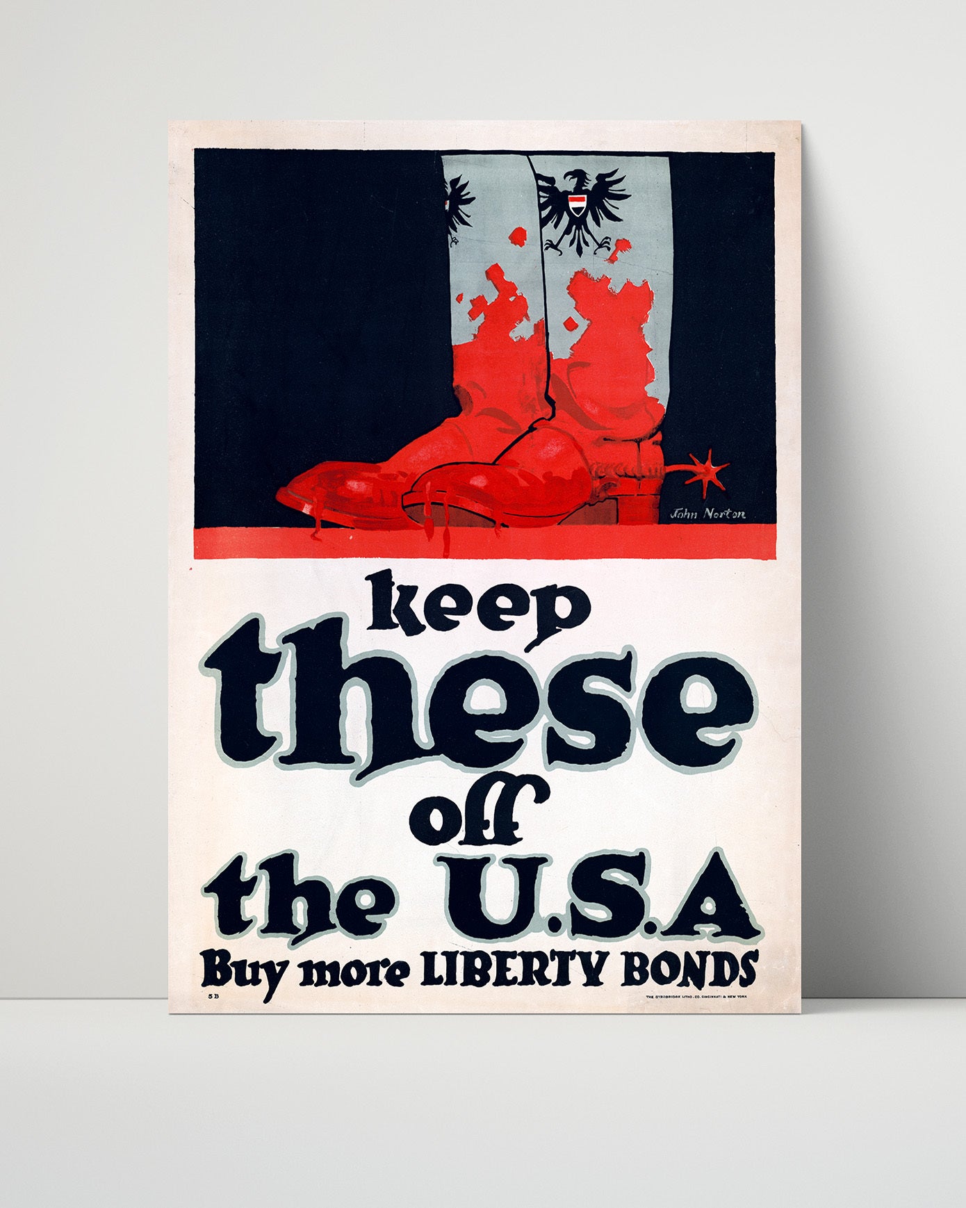 Vintage War Poster - Keep These off the USA